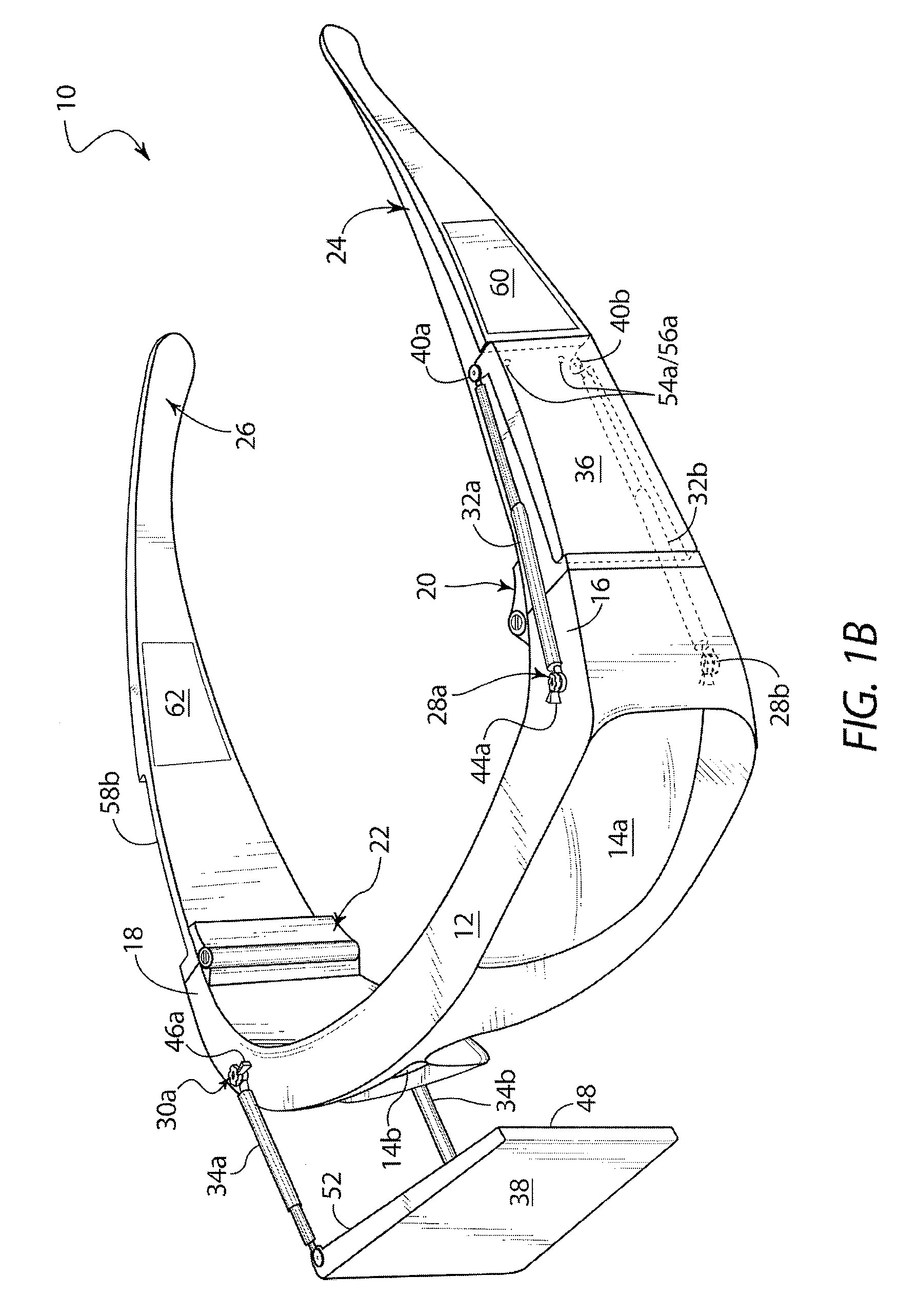 Eyeglasses with integrated telescoping video display