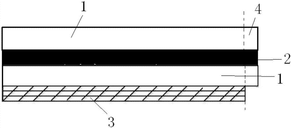 Thermoplastic polyolefin impermeable composite material and preparation method thereof