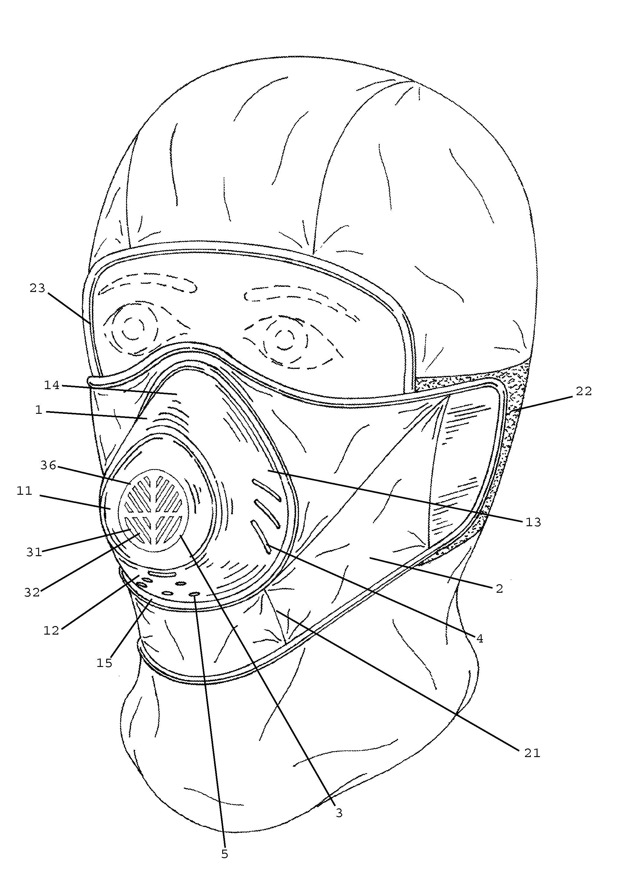 Cold weather exposure mask