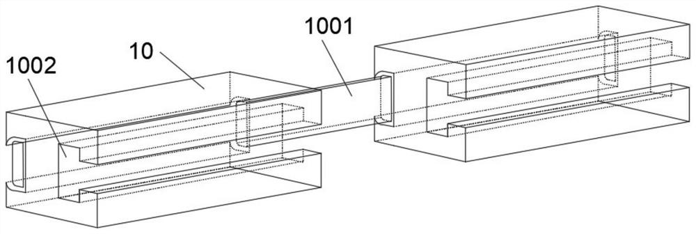 Ultrasonic phased array and TOFD (Time of Flight Diffraction) integrated automatic tracking scanning device for welding seam of U rib of steel bridge deck and top plate and welding seam defect detection method