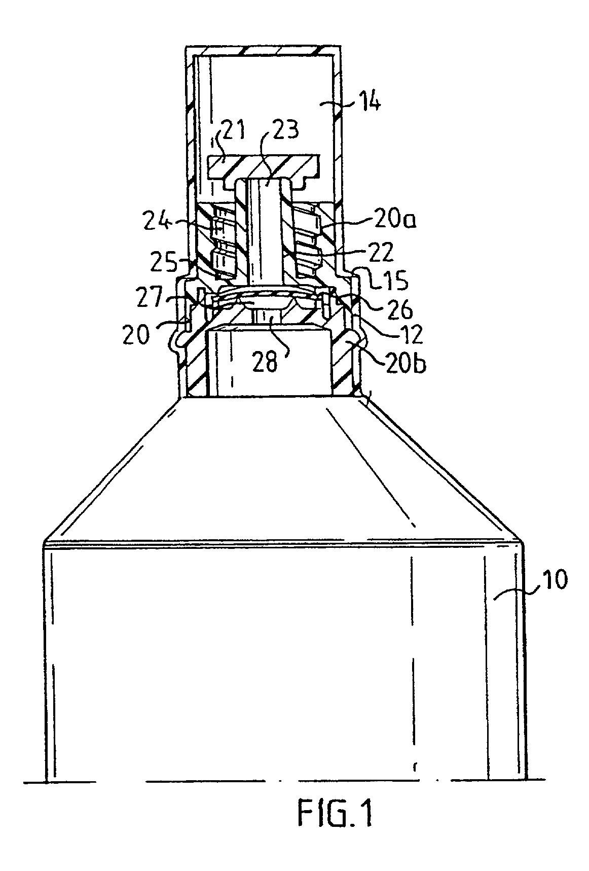 Container for intravenous administration