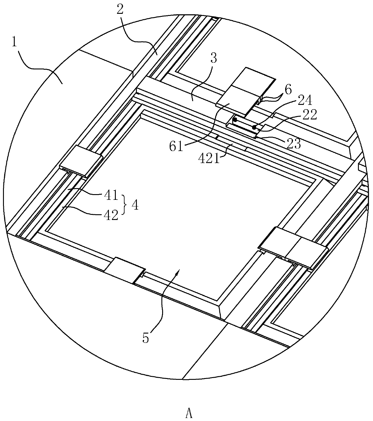 Installation structure and construction method of floors
