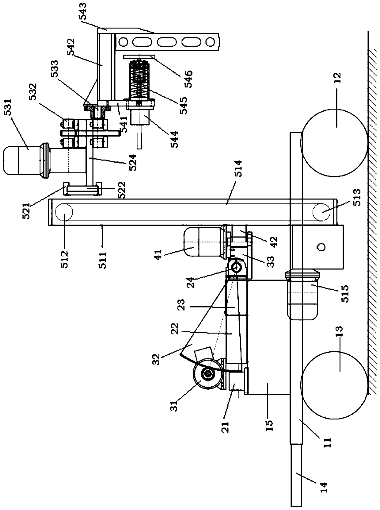 A slatted installation vehicle