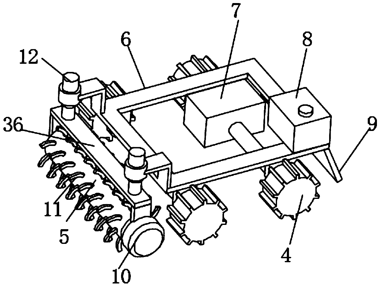 Straw incineration and landfill integrated equipment for agricultural planting