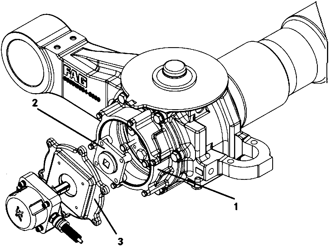 Shaft end device for bogie of high-speed train