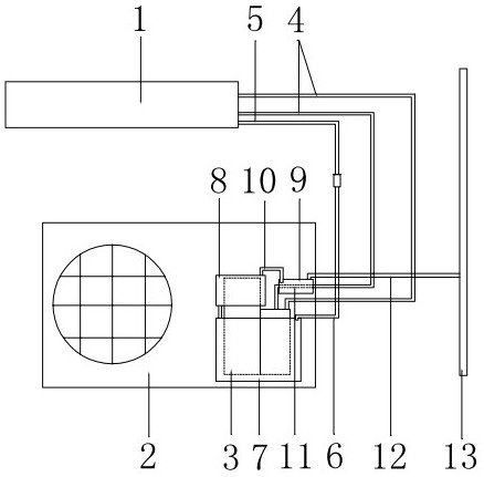 Air conditioning system with noise reduction device and noise reduction method