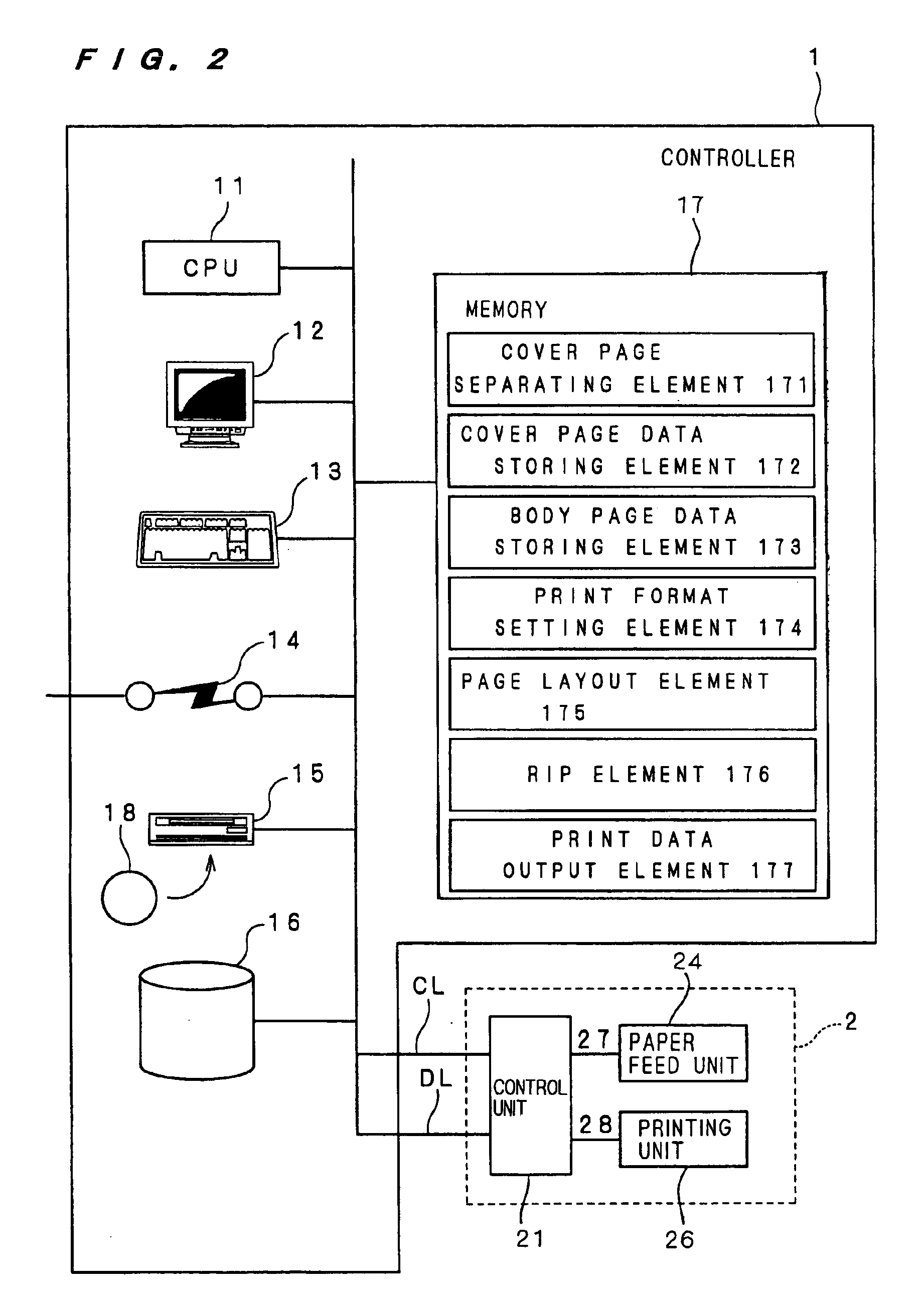 Printing system for bookbinding cover and body portions