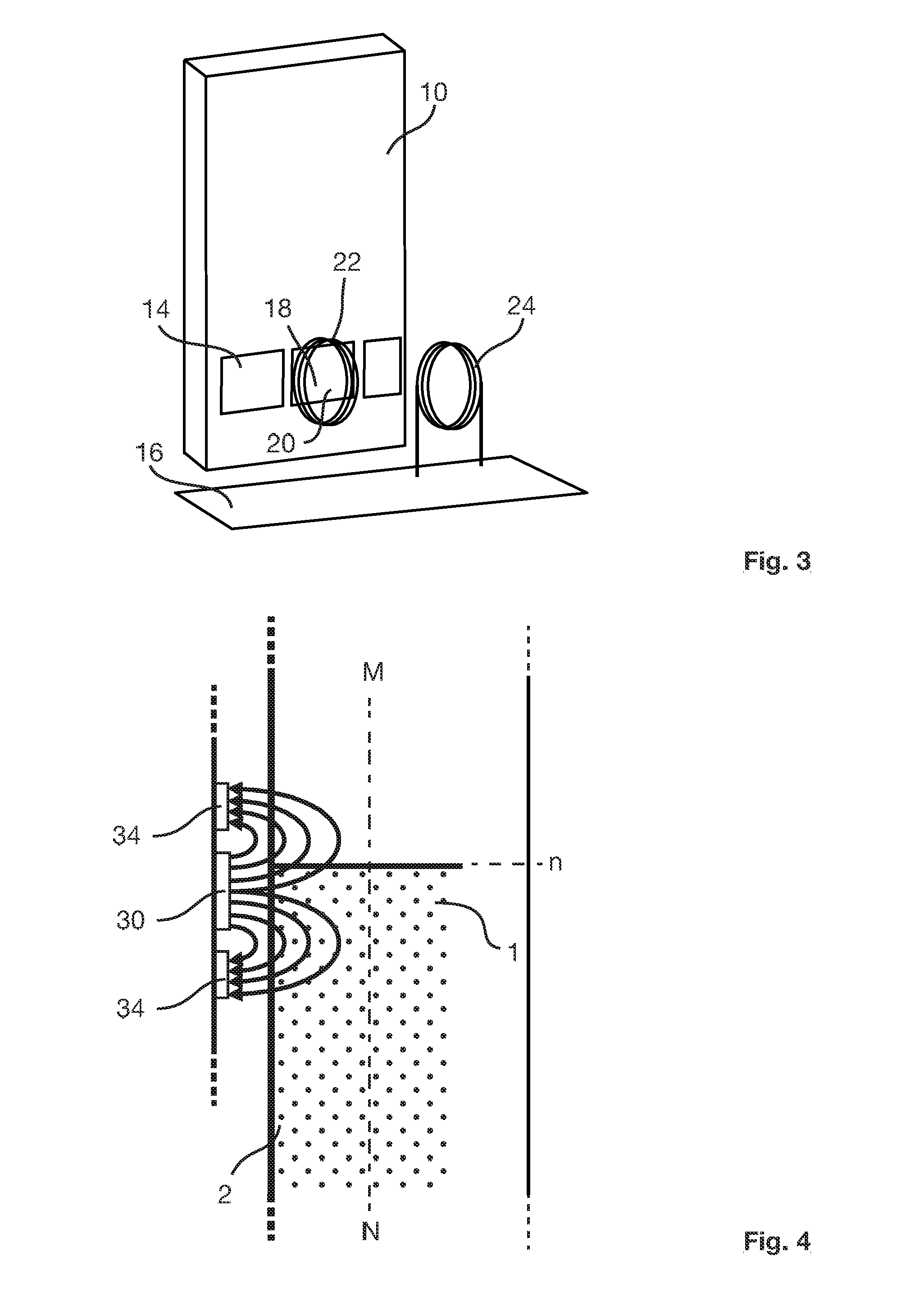 Device for contactless measurement of a level in a tank
