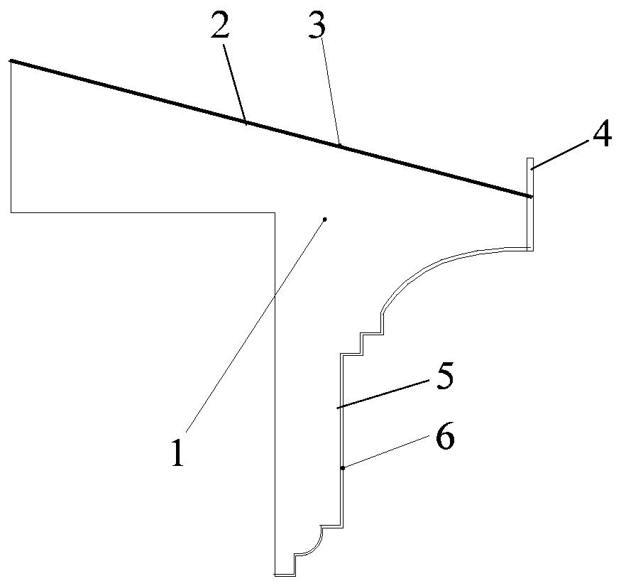 Novel integrally-assembled cornice structure of Chinese style architecture and manufacturing method of novel integrally-assembled cornice structure