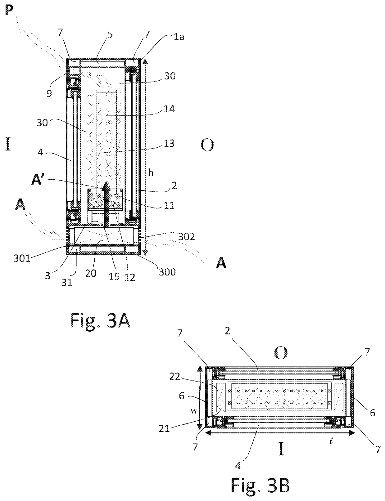 Module of ventilation and biological purification of internal and external air to an environment, and relevant method