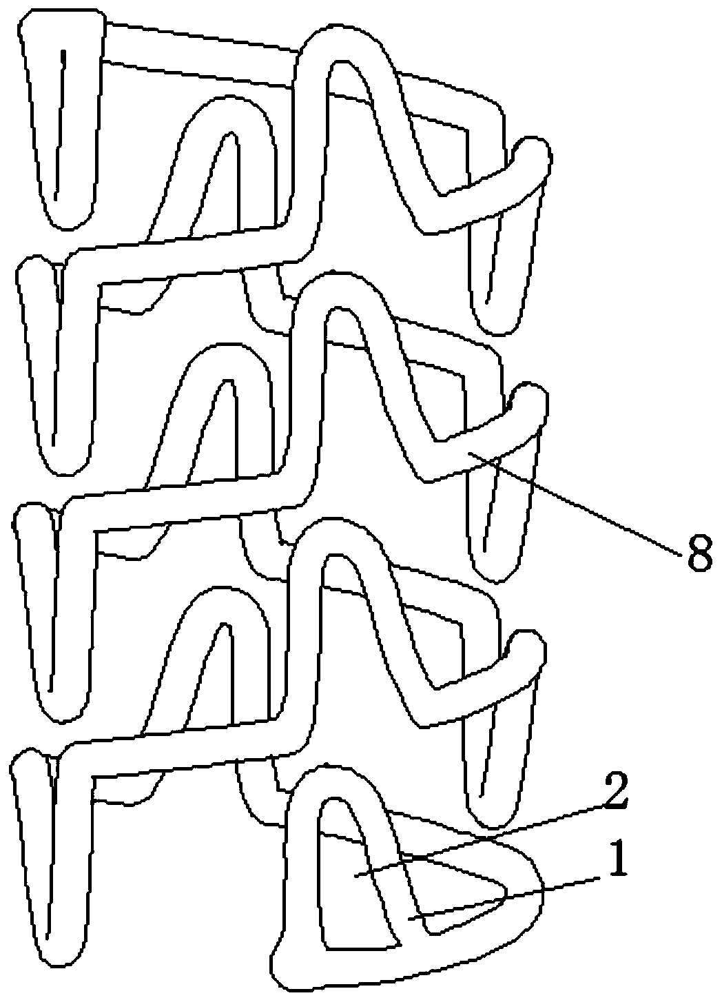 Degradable and recoverable 4D printed linear organic body support and preparation method thereof