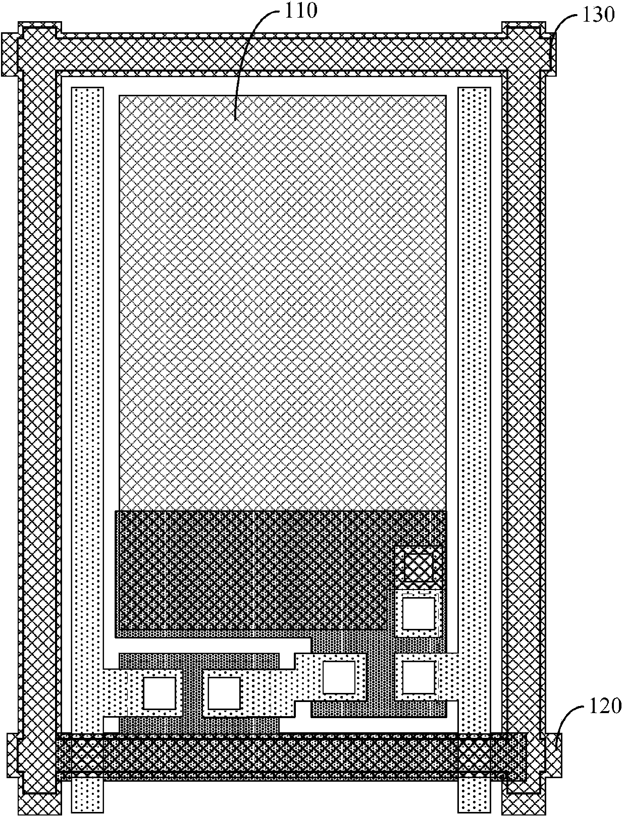 AMOLED array basal plate and display device