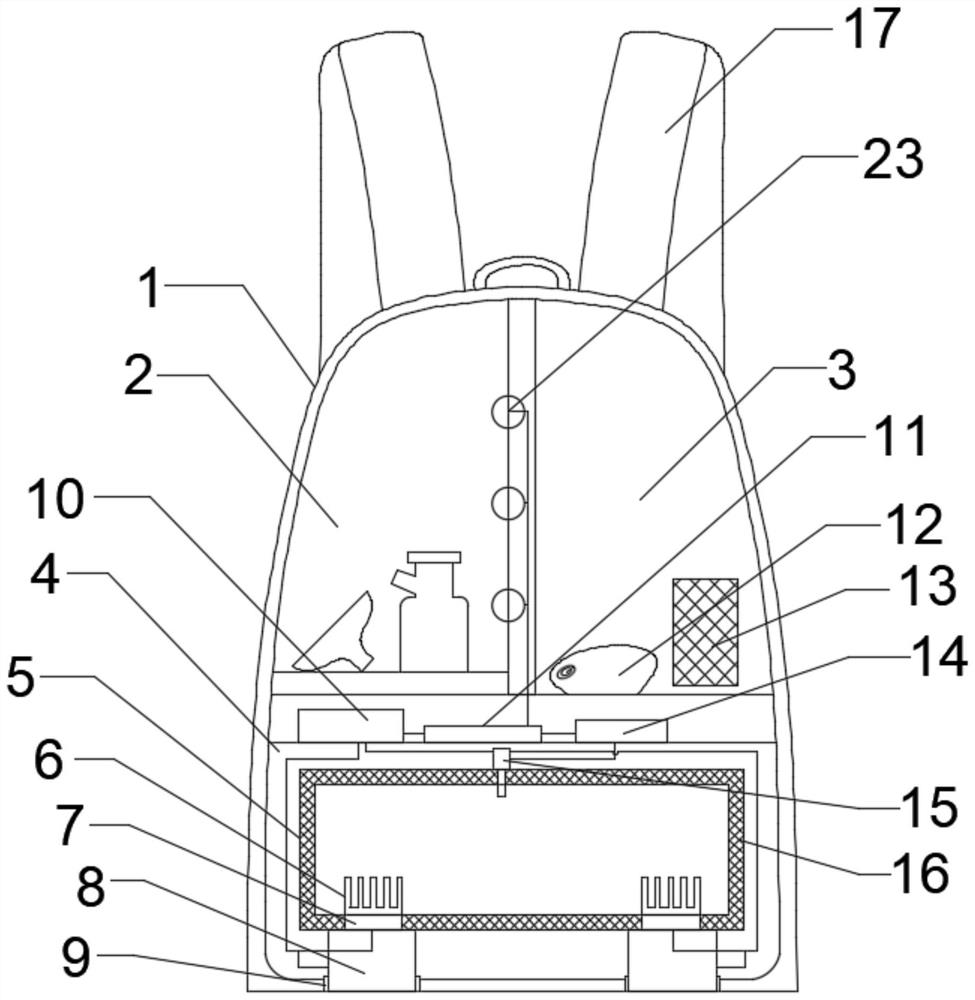 Intelligent automatic multifunctional back milk bag and use method thereof