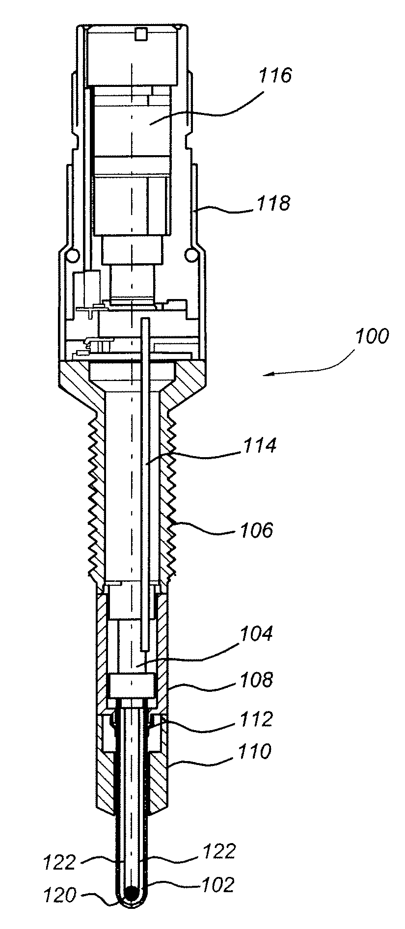Piezoresistive Pressure-Measuring Plug for a Combustion Engine