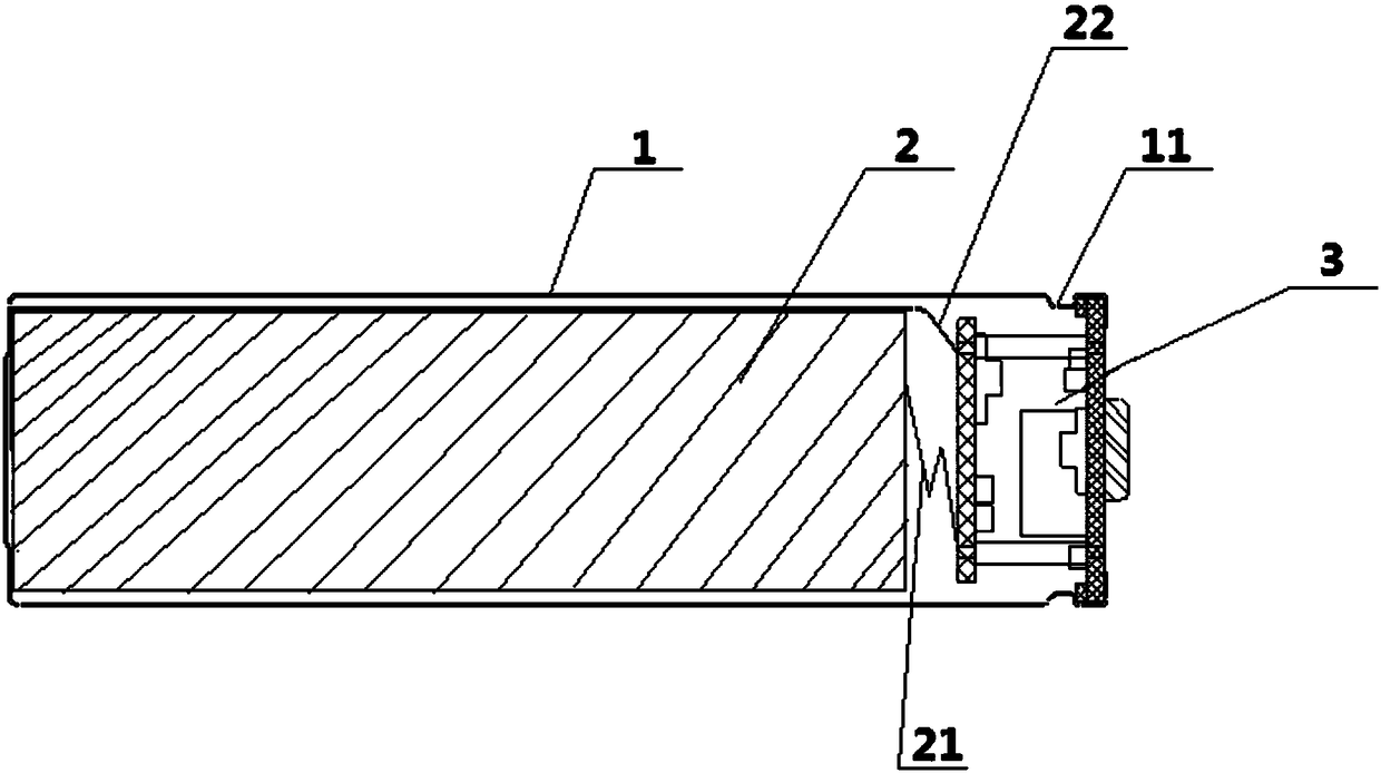 A constant voltage output structural component and a rechargeable battery using the same