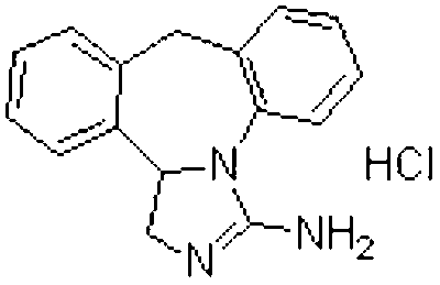 Stable solution containing epinastine or hydrochloride of epinastine