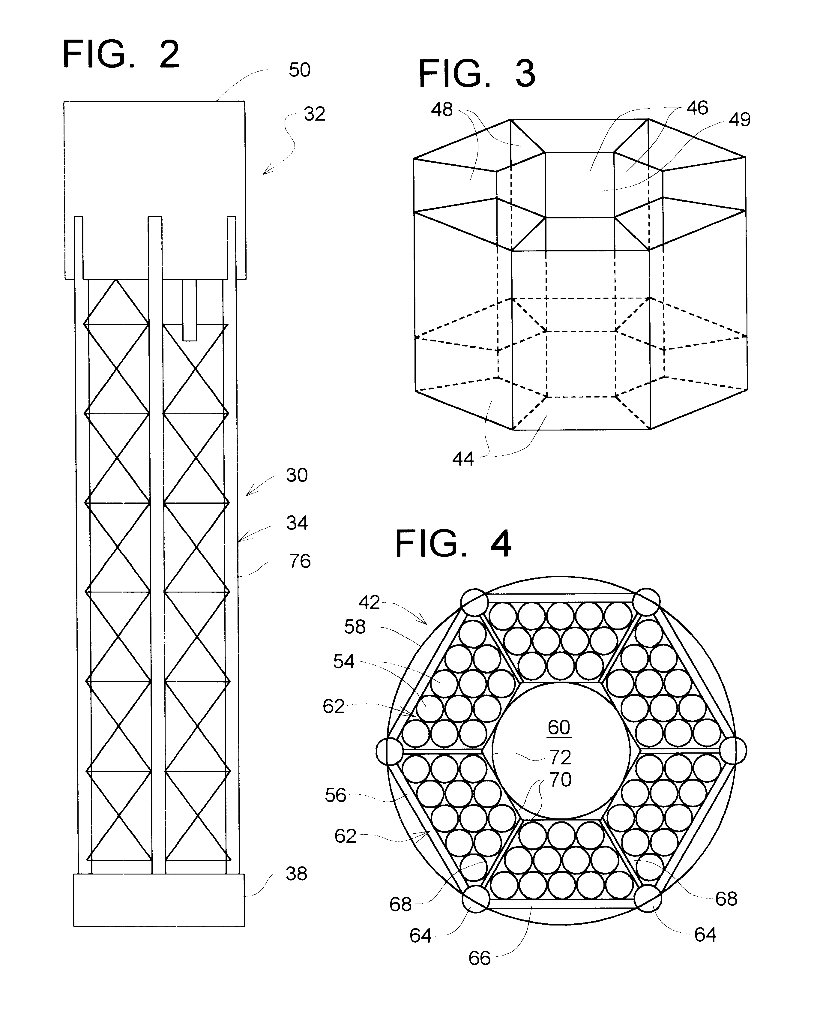 Flotation system and method for off-shore platform and the like