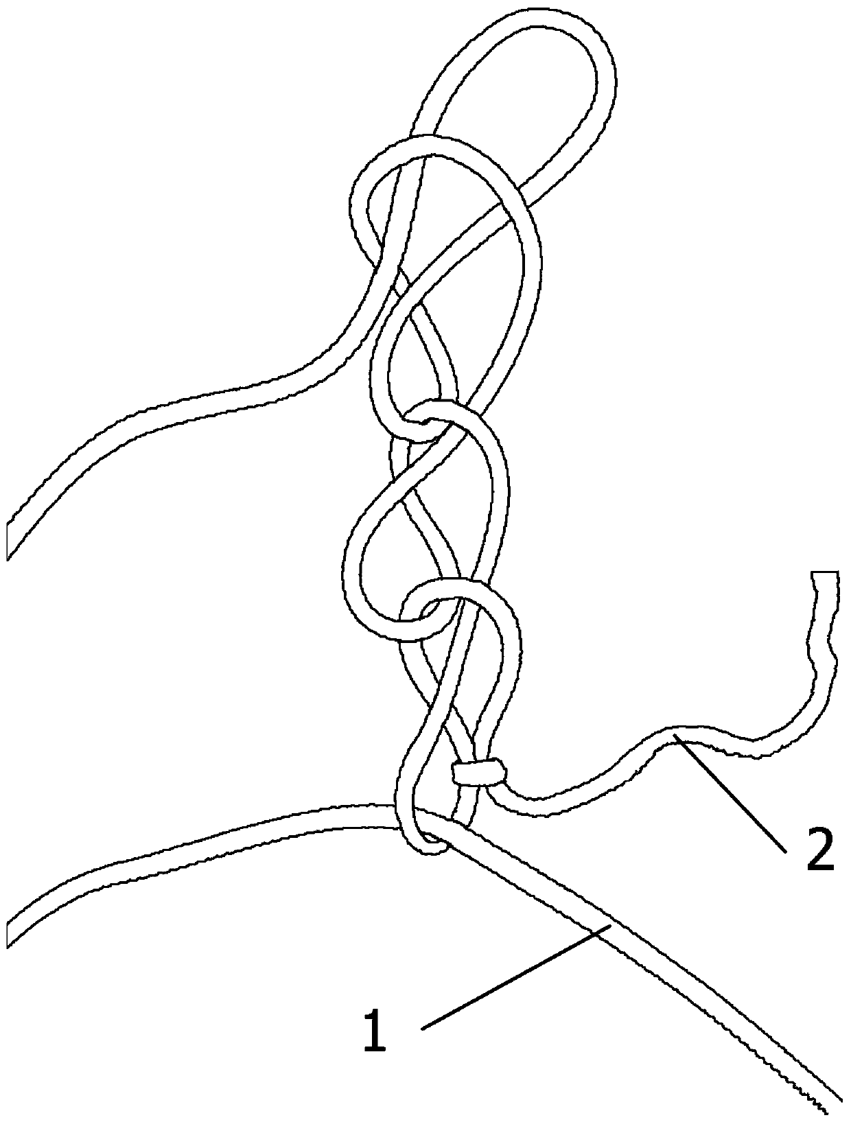 A crochet stitch method and pattern crochet method