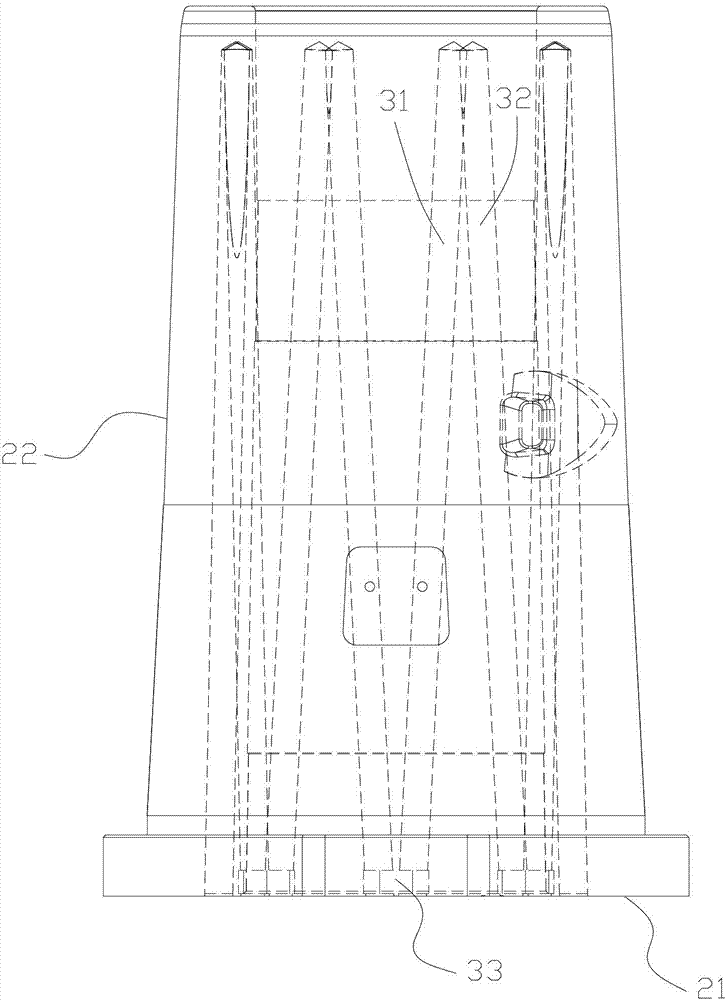 Mold insert with Slanting alternating water channels and production method thereof