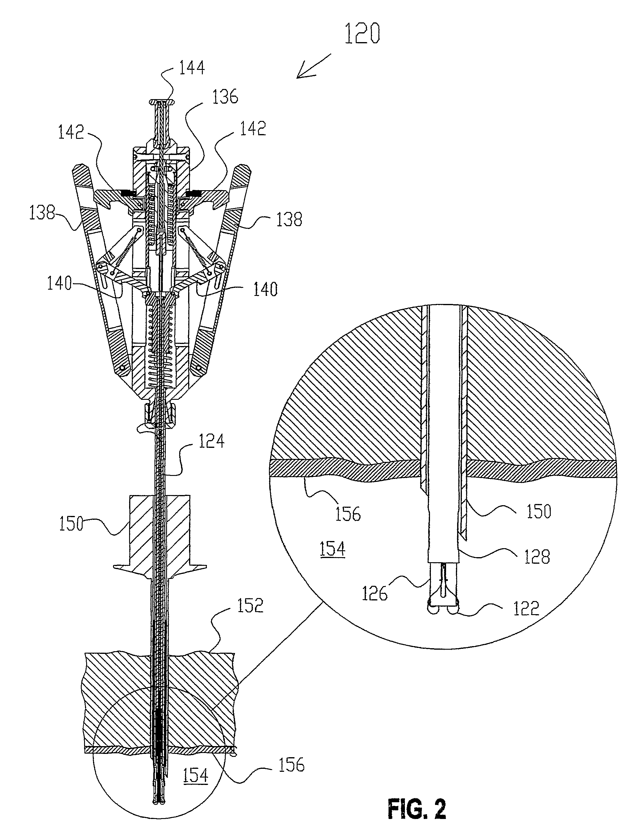 Suture device with first and second needle giudes attached to a shaft and respectively holding first and second needles
