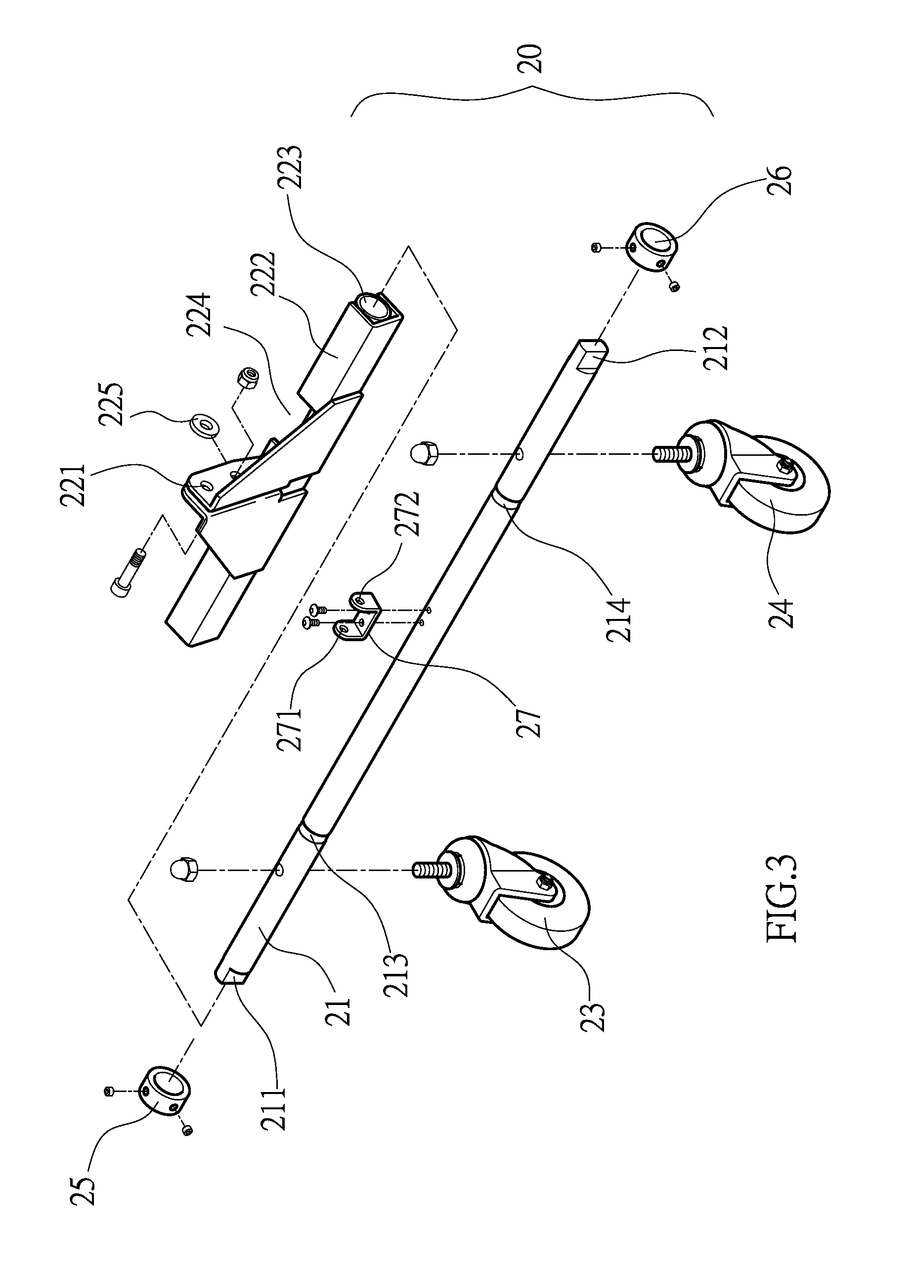 Movement Auxiliary Device for Machine Stand