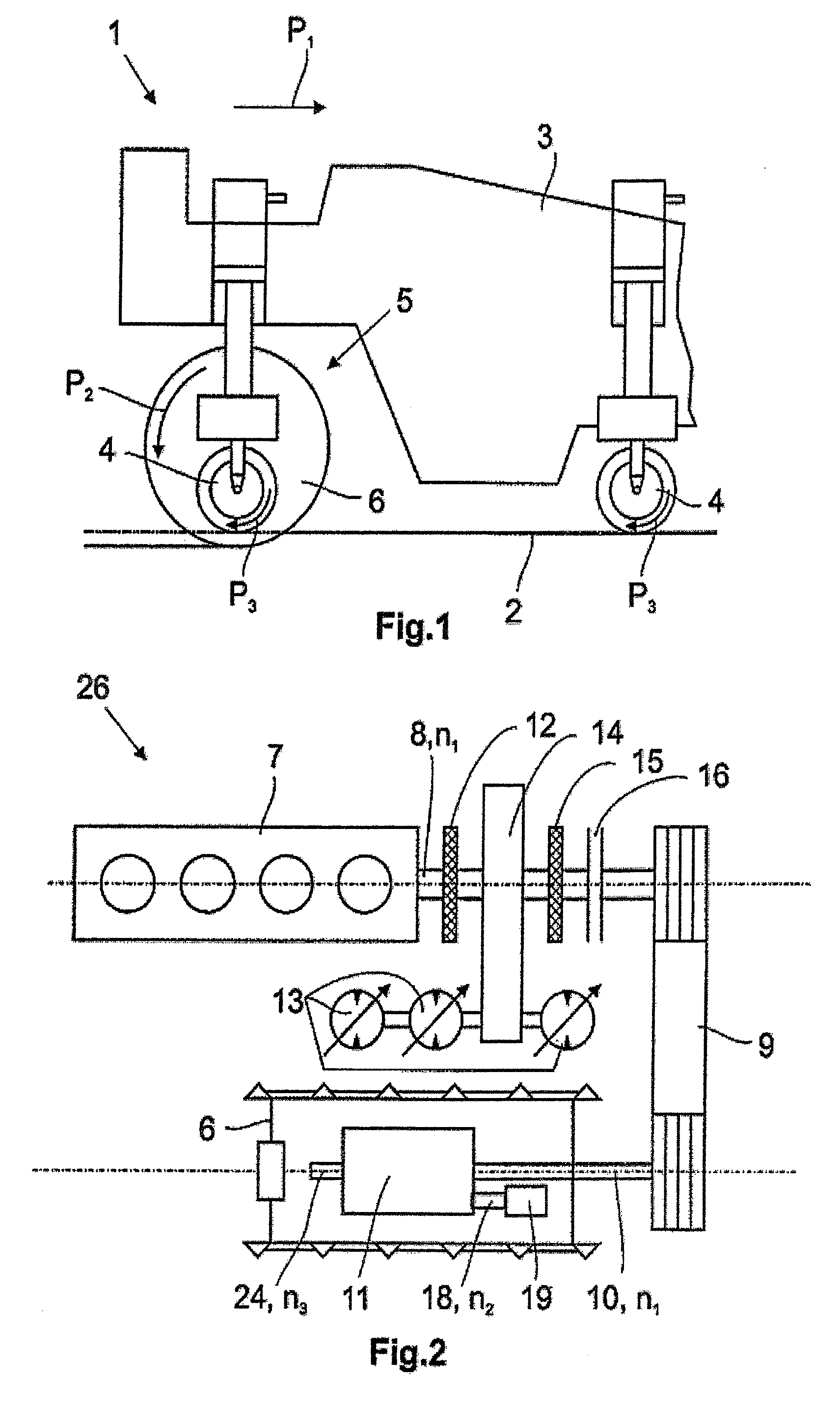 Driving Device In A Self-Propelled Construction Machine And Method For Setting A Speed Ratio In Such A Driving Device