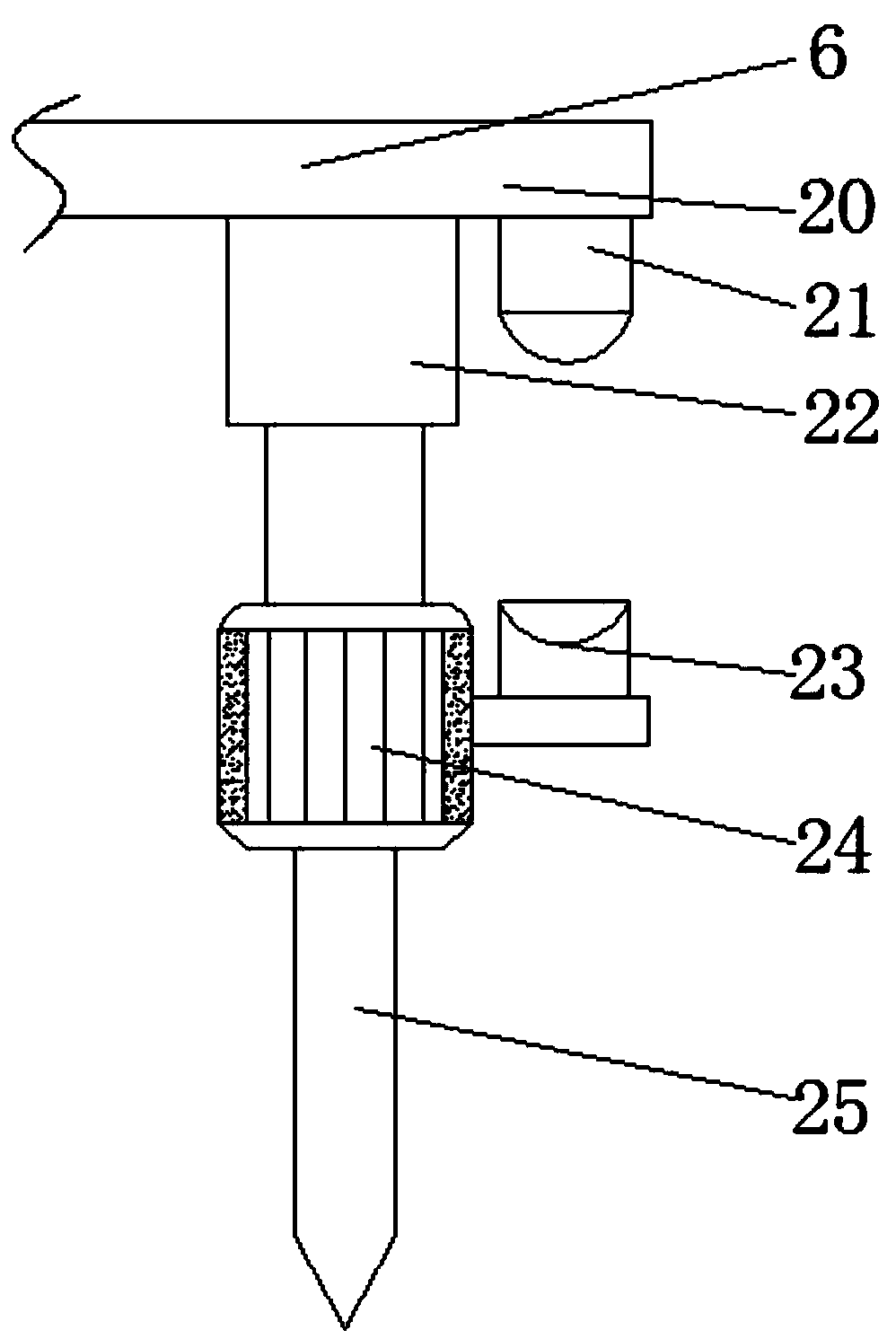 Pesticide spraying device with stirring function