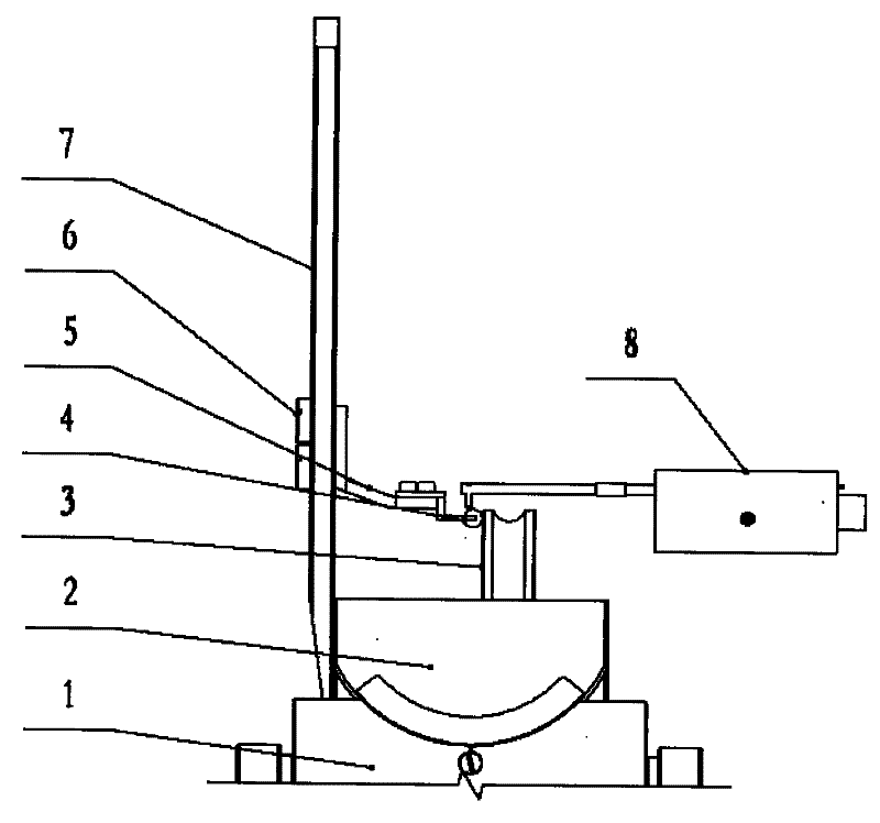 Contact type measuring method for precisely measuring position of bearing ferrule trench