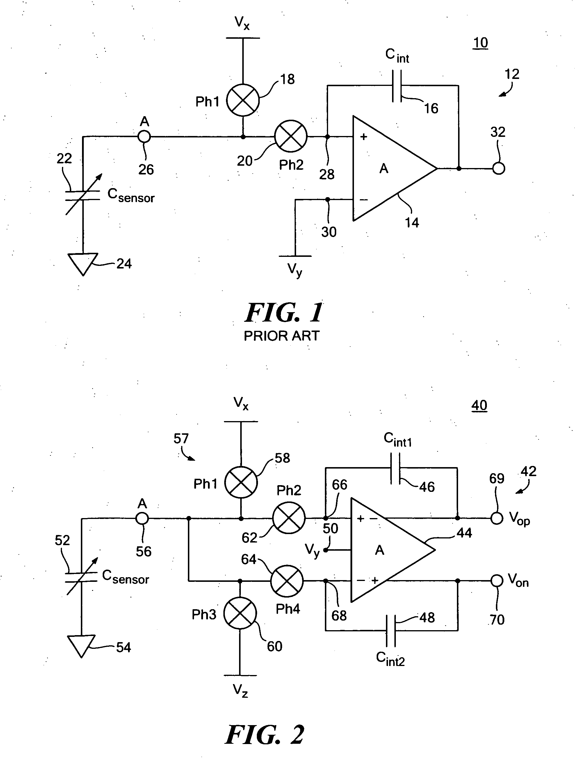 One terminal capacitor interface circuit