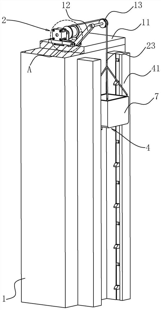 Construction scaffolding and its working method