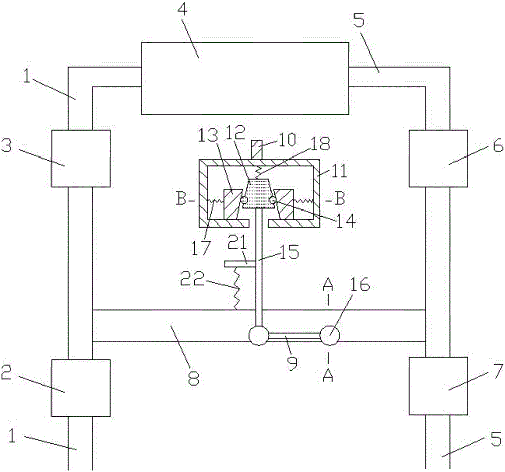 Low-pressure gas circulation rotating speed regulating system