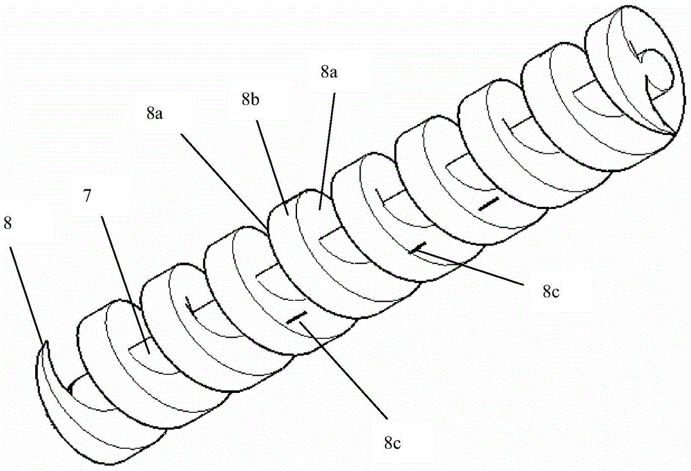 Continuous internal heating solid organic cracking furnace