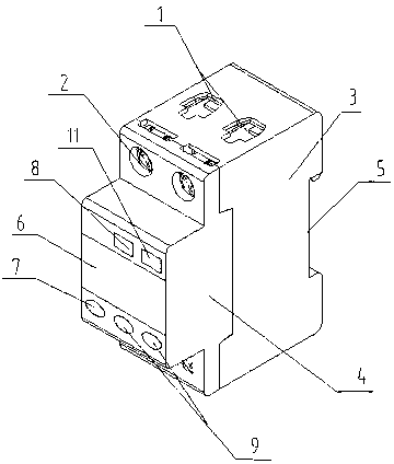 Household electric energy quality monitoring and control device