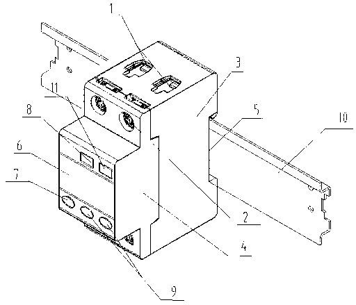 Household electric energy quality monitoring and control device