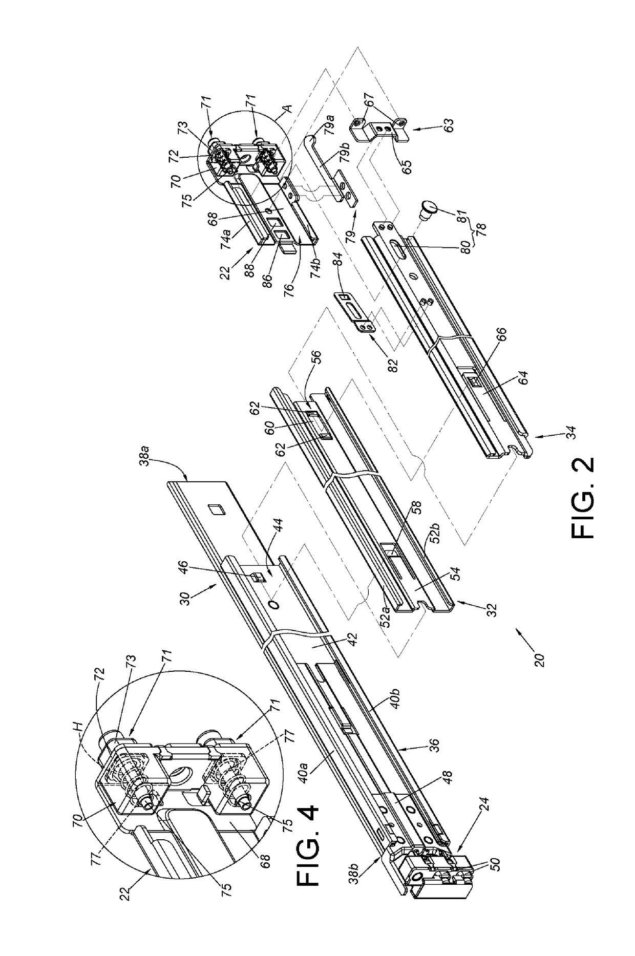 Slide rail mechanism and bracket device thereof