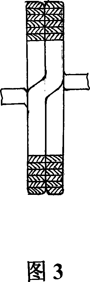 Stator winding of cylinder submersible linear electric machine with oil and its winding method