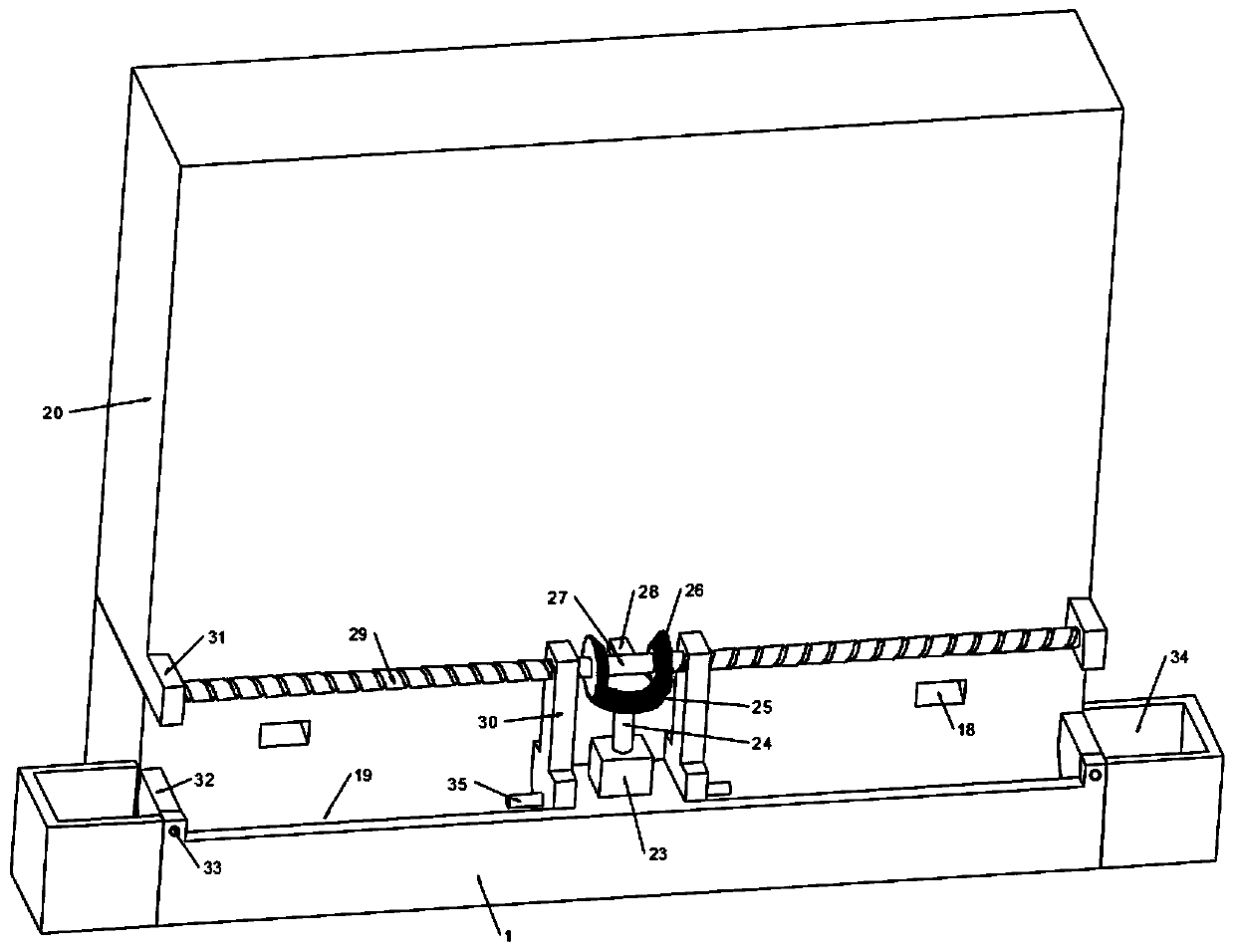 Feed feeding device for livestock breeding