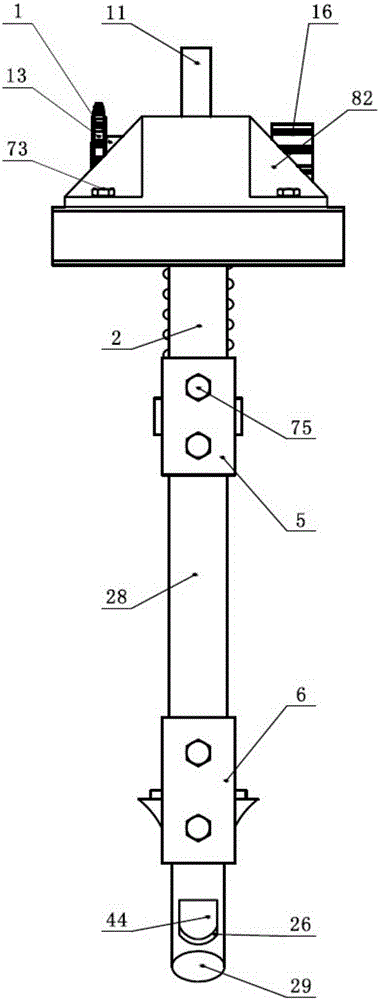 A post-valve corn precision direct insertion hole planting device