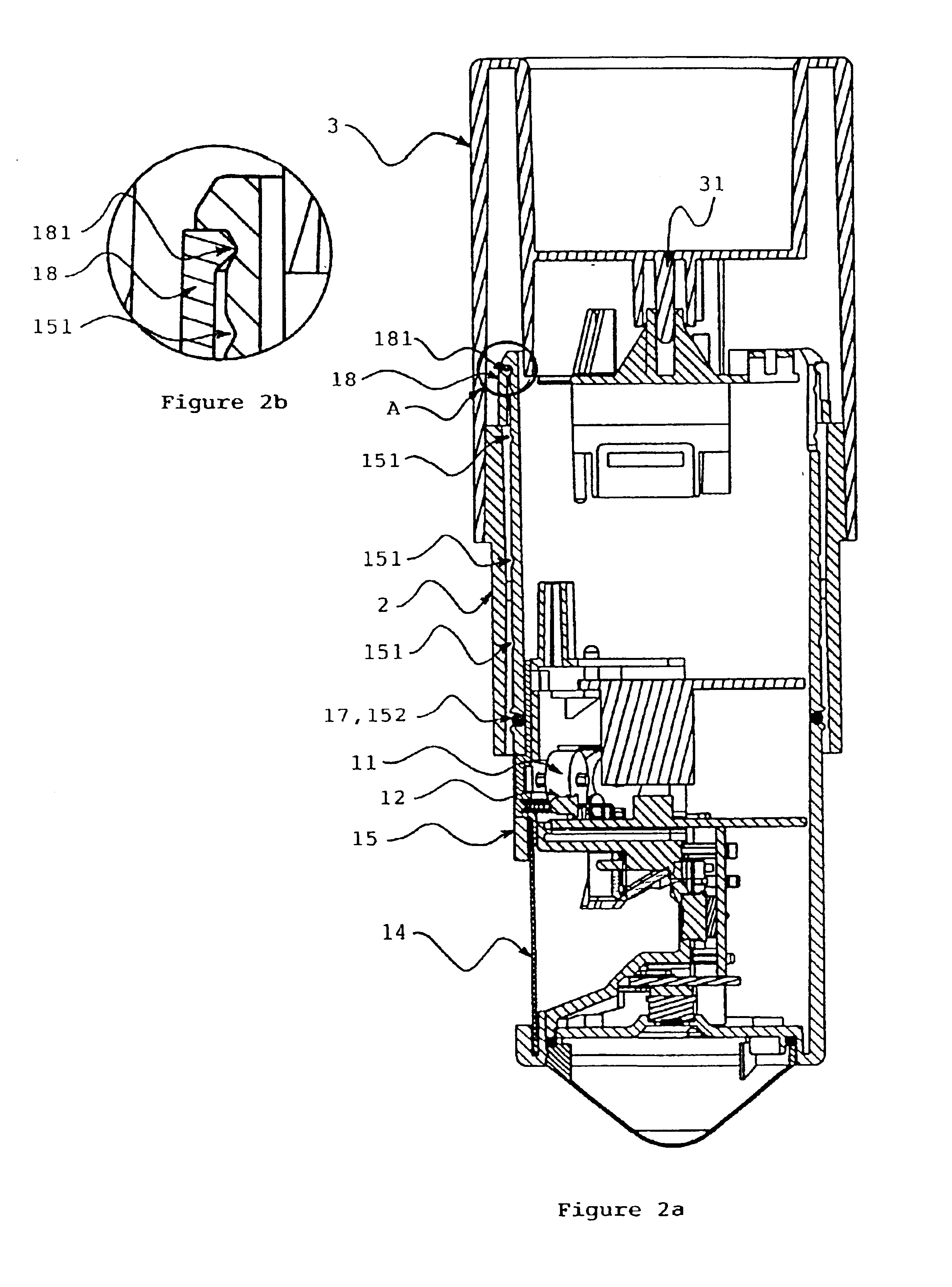 Covering and mounting structure for a motion detector having light emitting diodes and electronic adjustment controls
