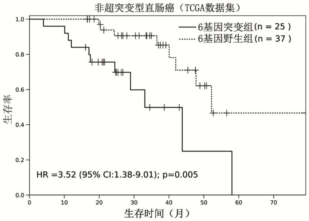 A set of genes for molecular typing of non-hypermutated rectal cancer and their applications