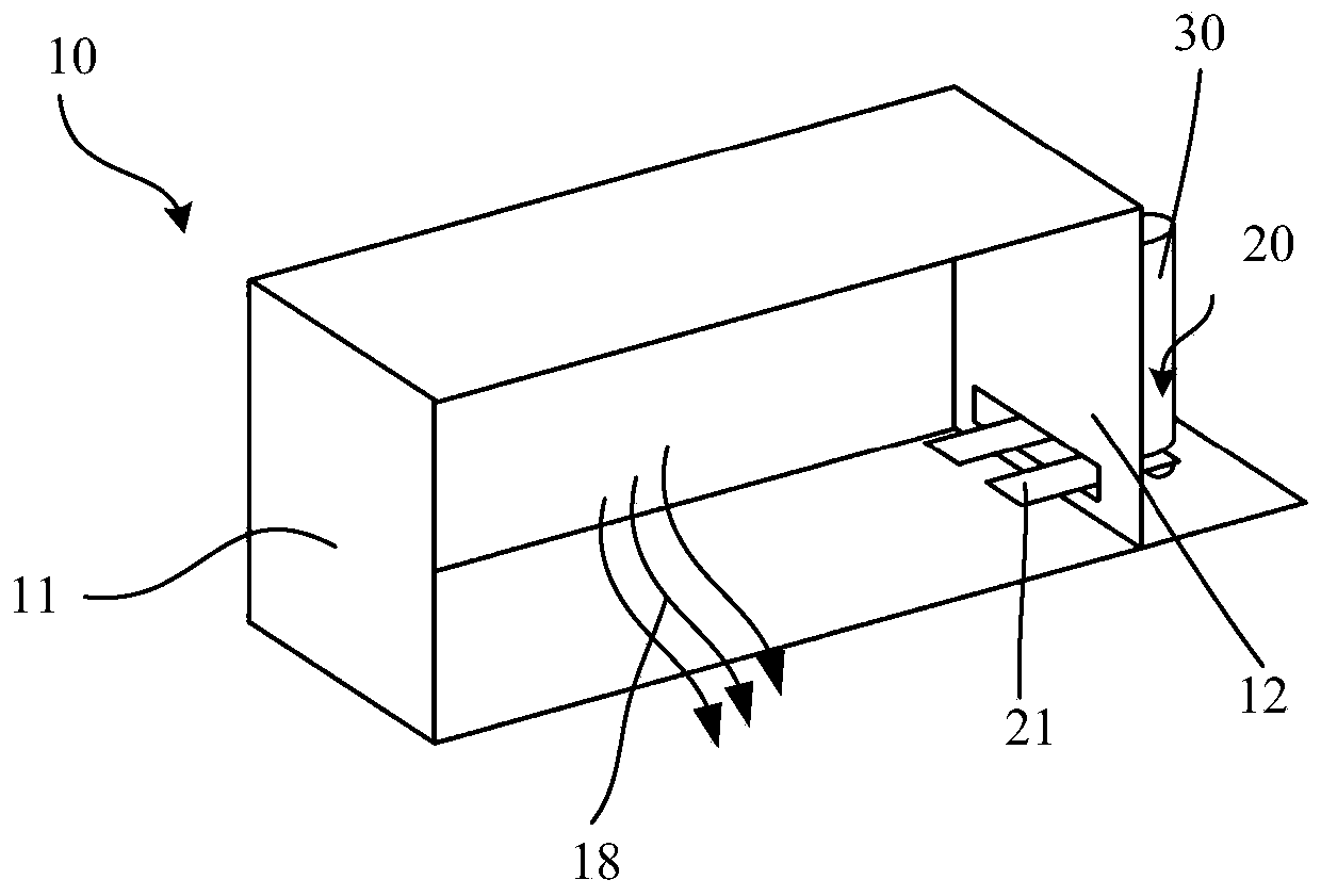 Air treatment device and air treatment system with same