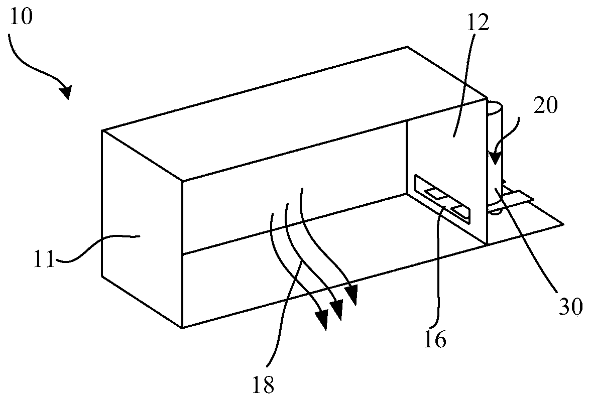 Air treatment device and air treatment system with same