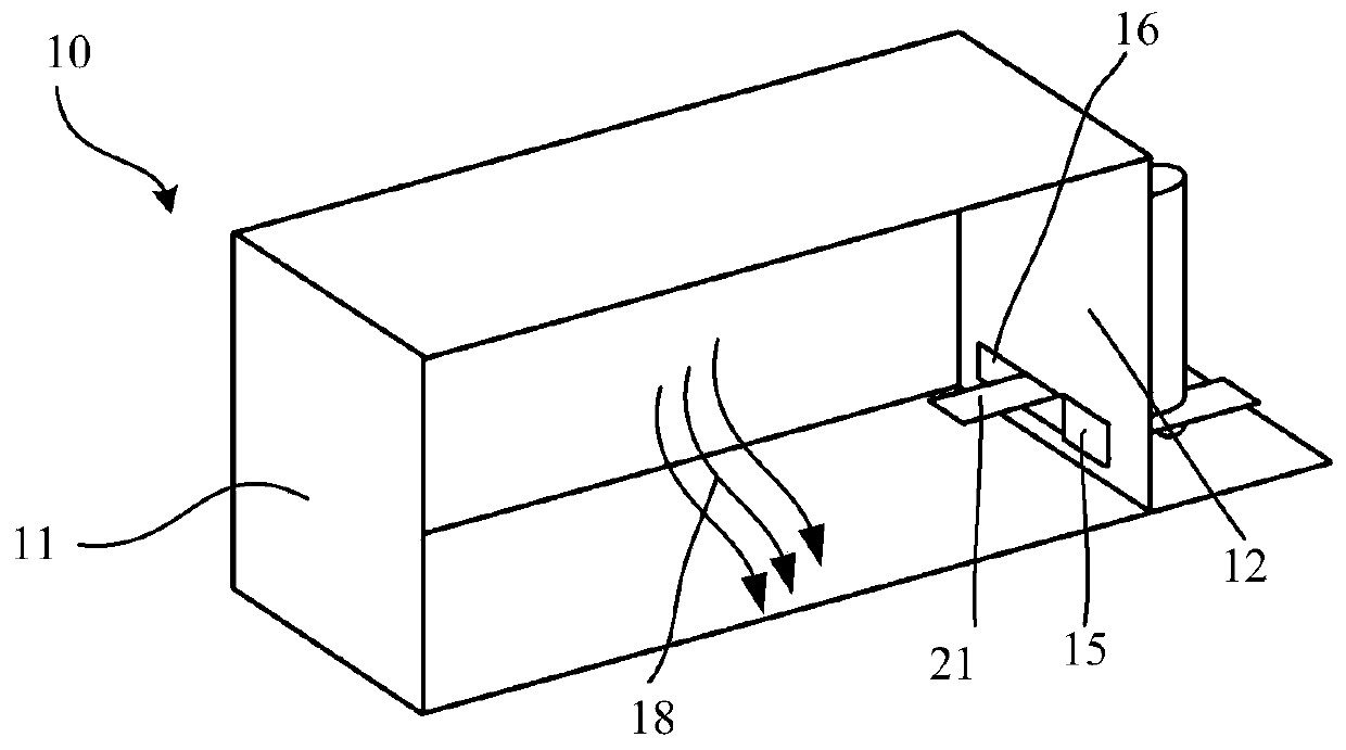 Air treatment device and air treatment system with same