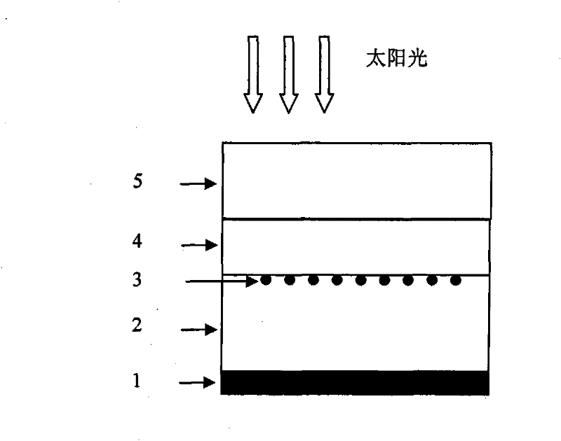 Monolayer organic solar cell and preparation method thereof