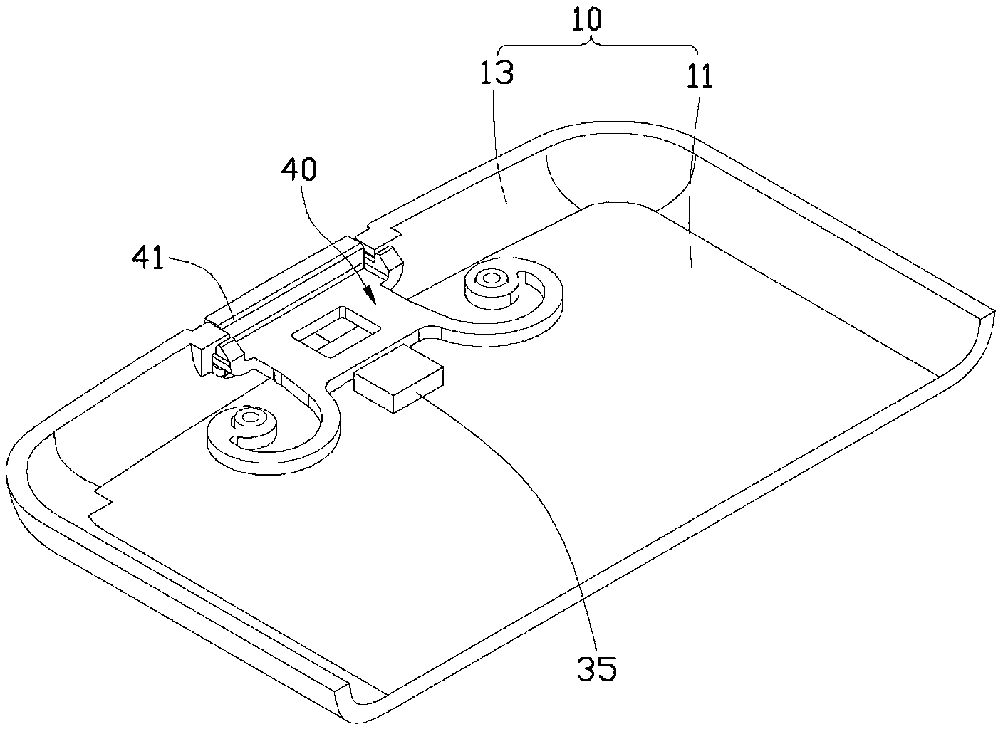 Button structure and portable electric device applying same