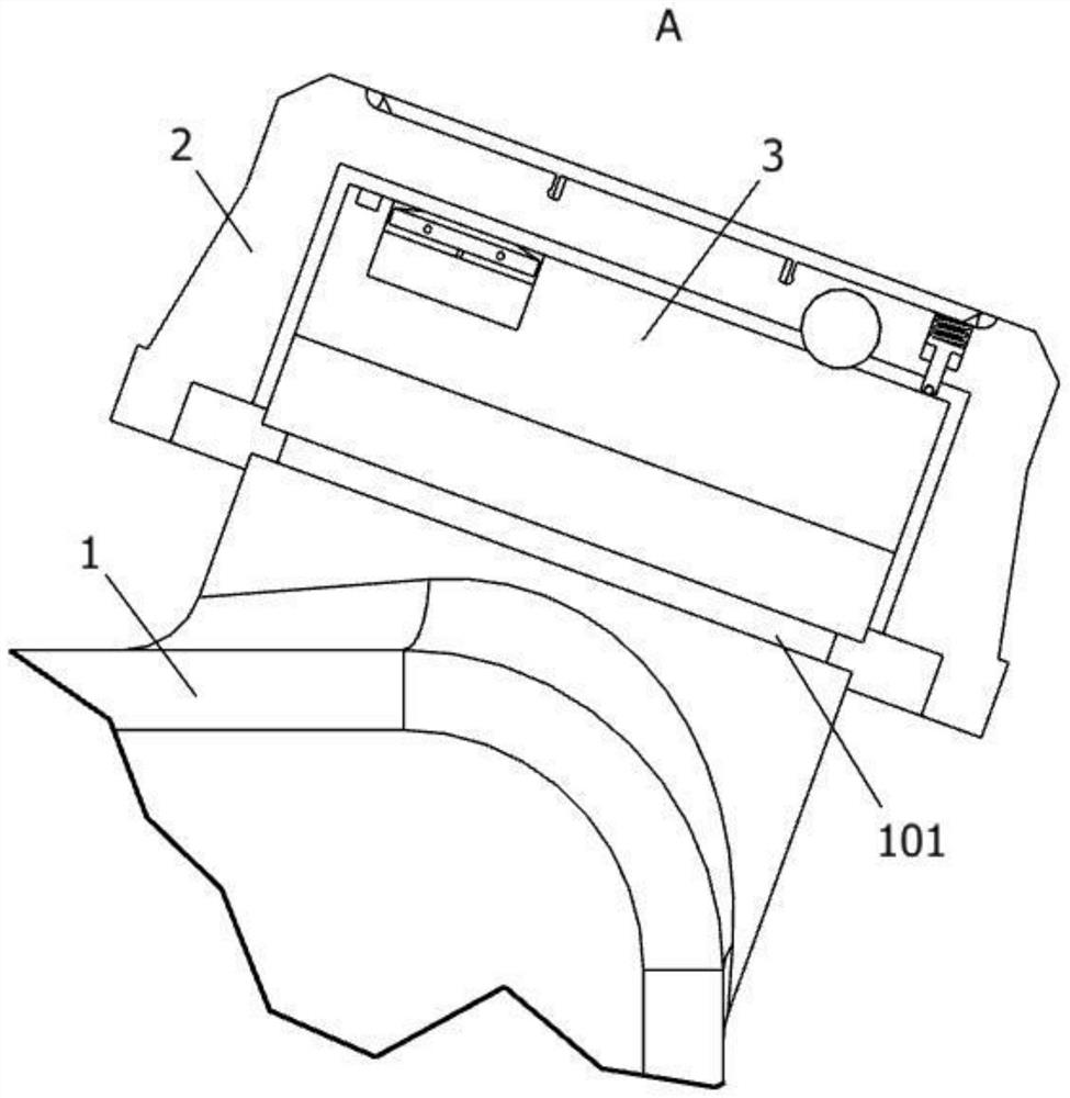 Oil tank protection mechanism suitable for large transport vehicle and provided with anti-theft structure