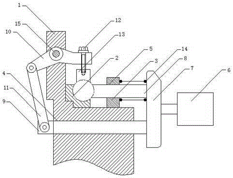 Multidirectional clamping device for shaft