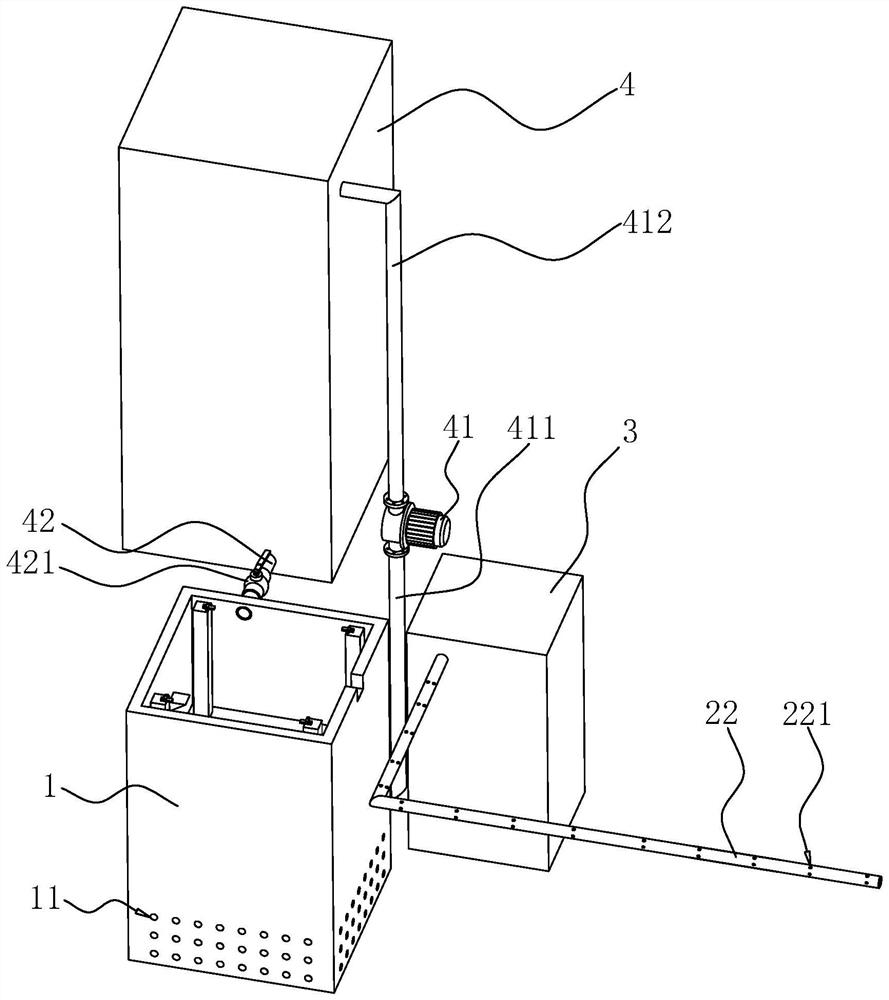 Sponge city water seepage and drainage circulation system