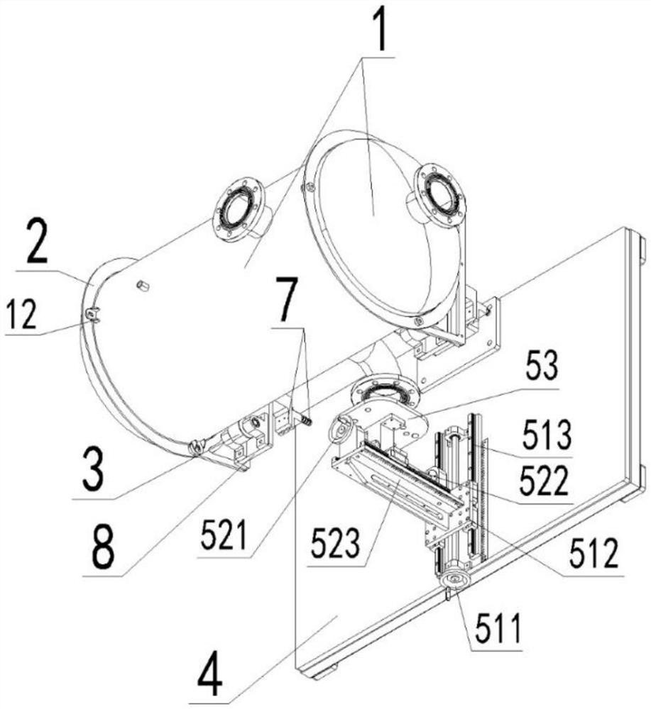 Rapid positioning device for tank welding