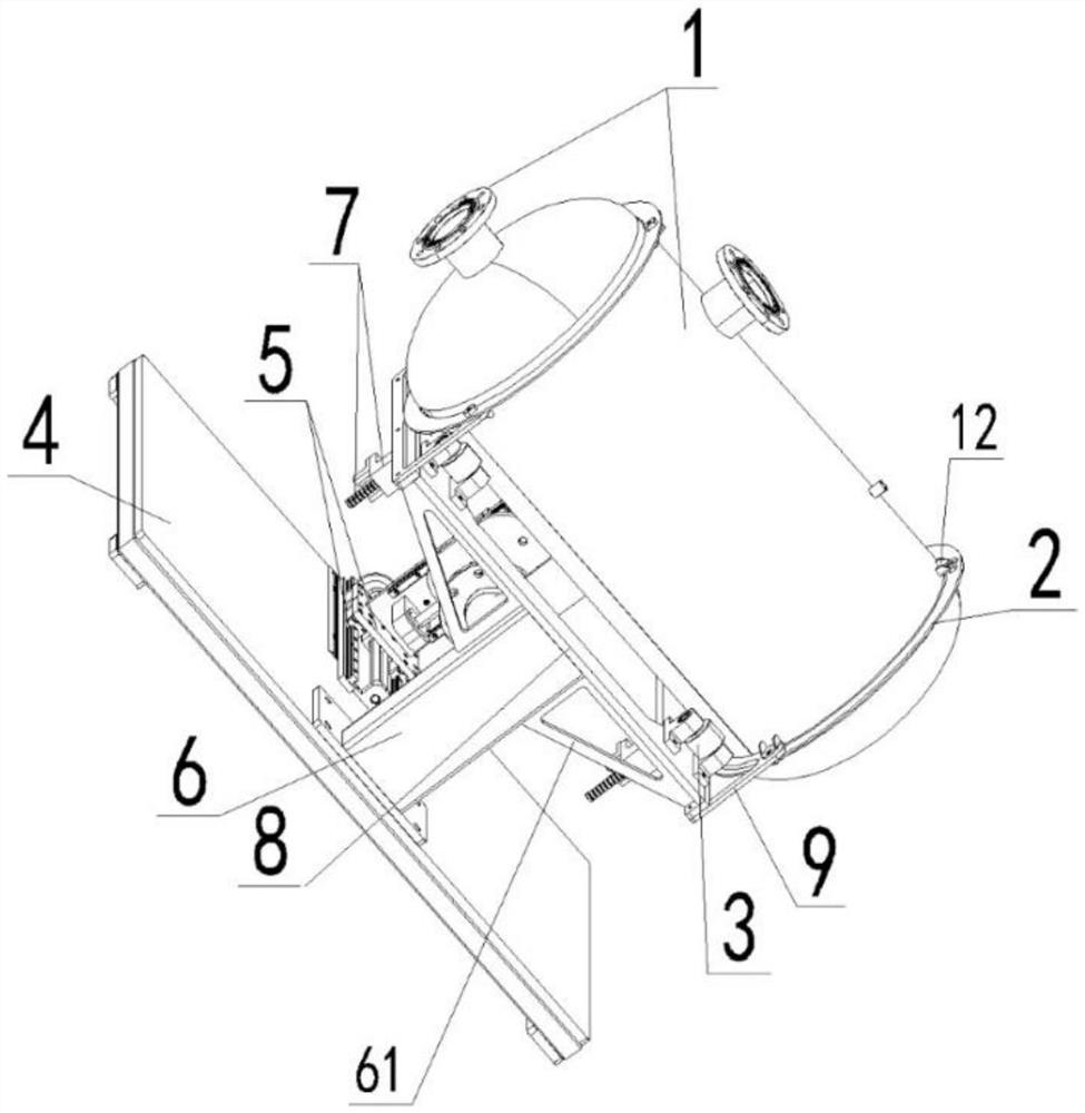 Rapid positioning device for tank welding